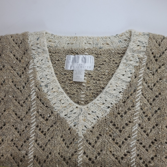 Hand Knit for The Limited V Neck Sweater S… - Picture 6 of 8